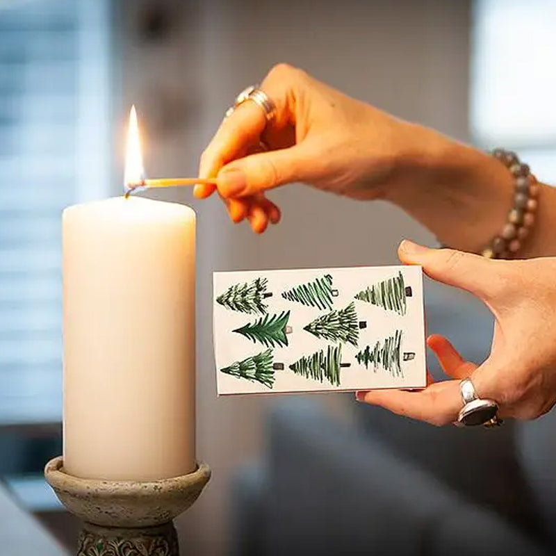 Green Simple Tree Boxed Matches available at American Swedish Institute.