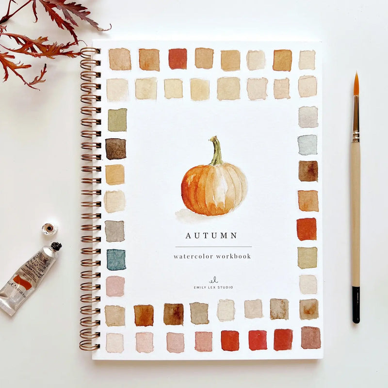 Emily Lex Autumn Watercolor Workbook available at American Swedish Institute.