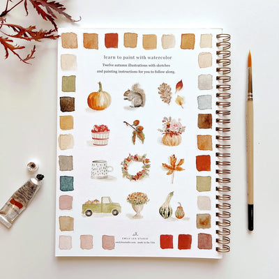 Emily Lex Autumn Watercolor Workbook available at American Swedish Institute.