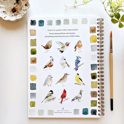 Birds Watercolor Workbook available at American Swedish Institute.