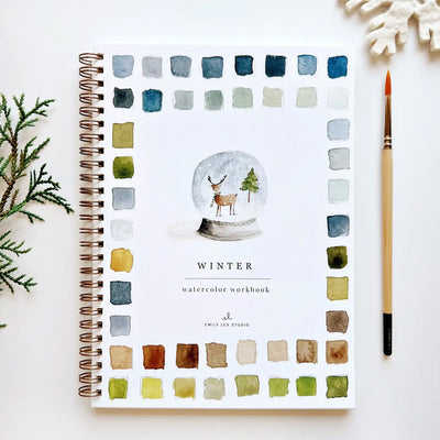 Emily Lex Winter Watercolor Workbook available at American Swedish Institute.