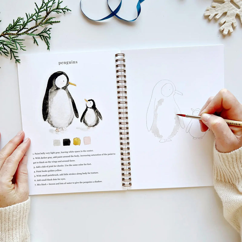 Emily Lex Winter Watercolor Workbook available at American Swedish Institute.