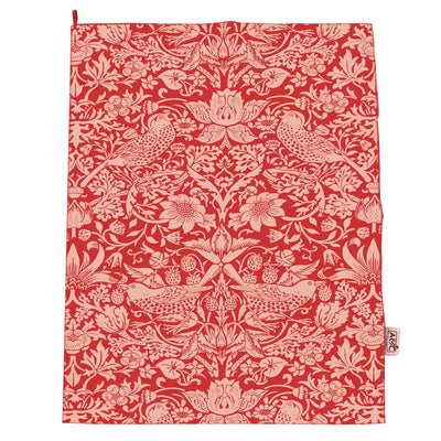 William Morris Raspberry Quince Tea Towel available at American Swedish Institute.