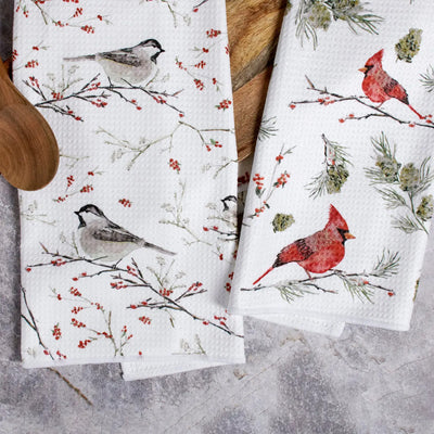 Winter Birds Towel Set available at American Swedish Institute.