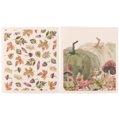 Harvest Leaves Dishcloth Set available at American Swedish Institute.