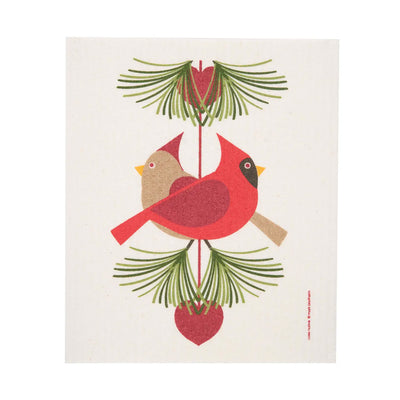 Cardinal Pair Dishcloth available at American Swedish Institute.