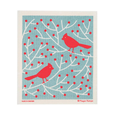 Cardinal Branch Dishcloth available at American Swedish Institute.
