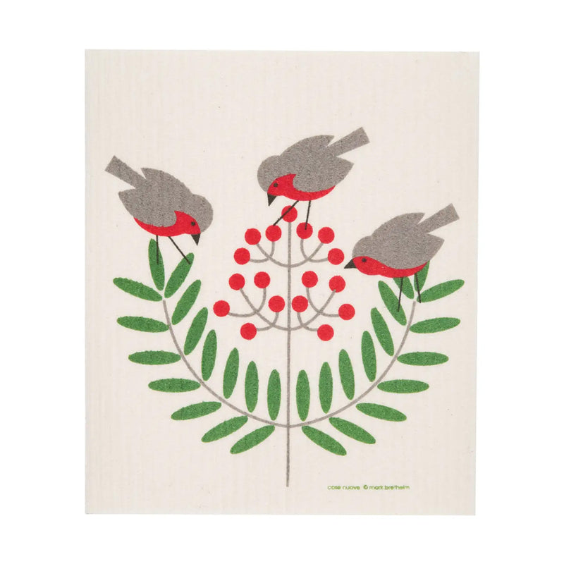Birds & Berries Dishcloth