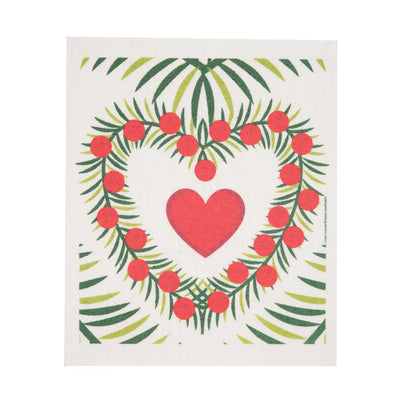 Heart Wreath Dishcloth available at American Swedish Institute.