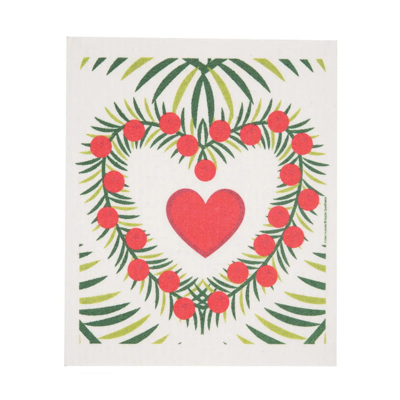 Heart Wreath Dishcloth available at American Swedish Institute.