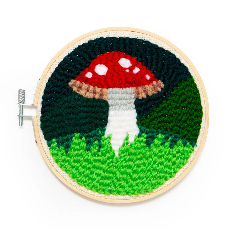 Mushroom Punch Needle Kit available at American Swedish Institute.