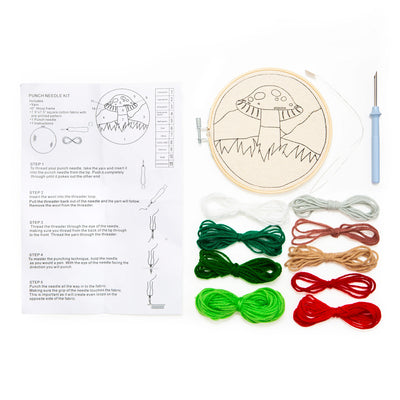 Mushroom Punch Needle Kit available at American Swedish Institute.