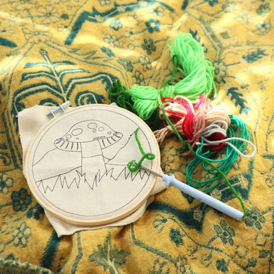 Mushroom Punch Needle Kit available at American Swedish Institute.