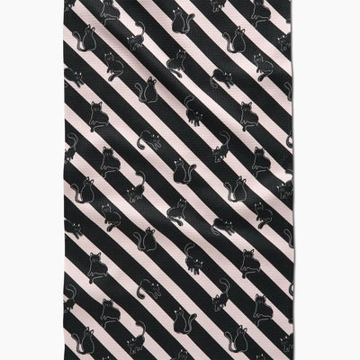 Striped Cats Tea Towel available at American Swedish Institute.