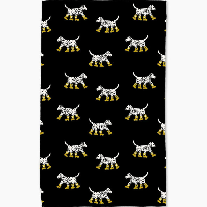 Dalmatian In Boots Tea Towel available at American Swedish Institute.