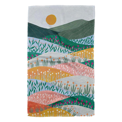 Sunrise Mountains Tea Towel available at American Swedish Institute.