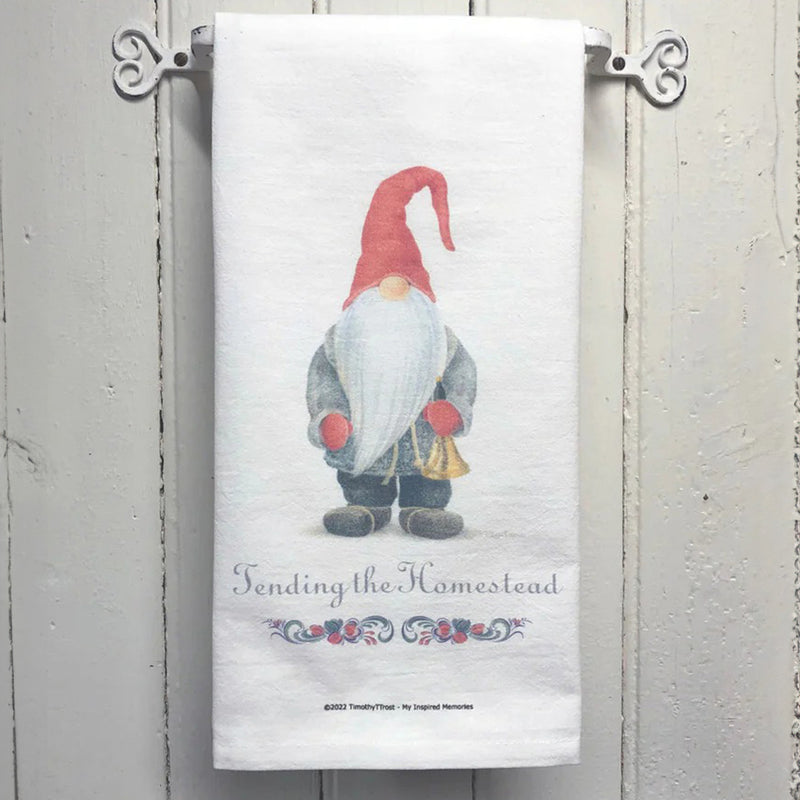 Tending the Homestead Tea Towel available at American Swedish Institute.