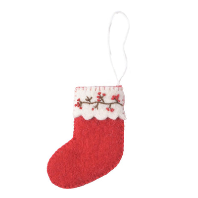 aveva design Felt Christmas Stocking Ornament available at American Swedish Institute.