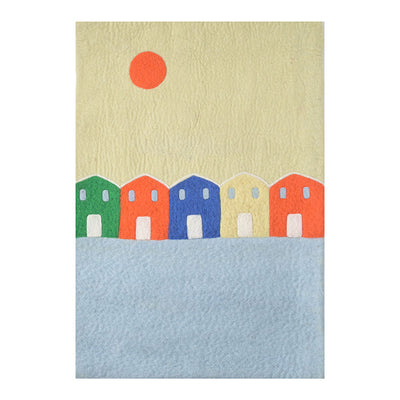 Houses of Smögen Felt Hanging Art/Sound Dampener available at American Swedish Institute.