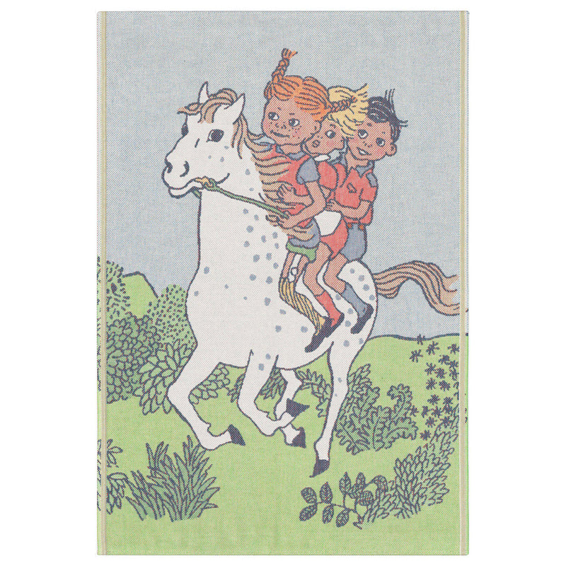 Ekelund Ridtur Pippi Baby Blanket available at American Swedish Institute.