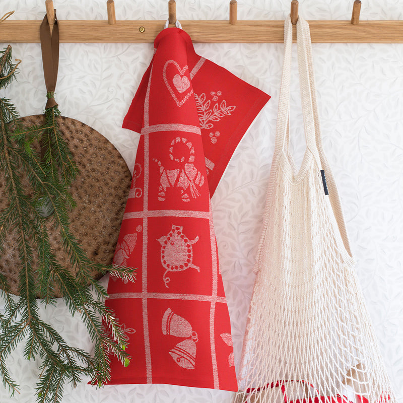 Ekelund Adventruta (Advent Window) Tea Towel available at American Swedish Institute.