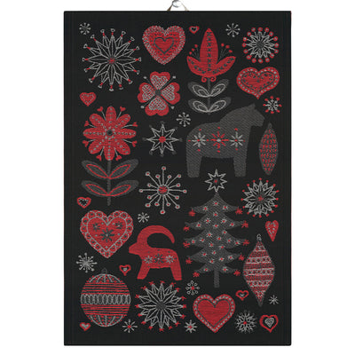 Ekelund Julnatt (Christmas Night) Tea Towel available at American Swedish Institute.