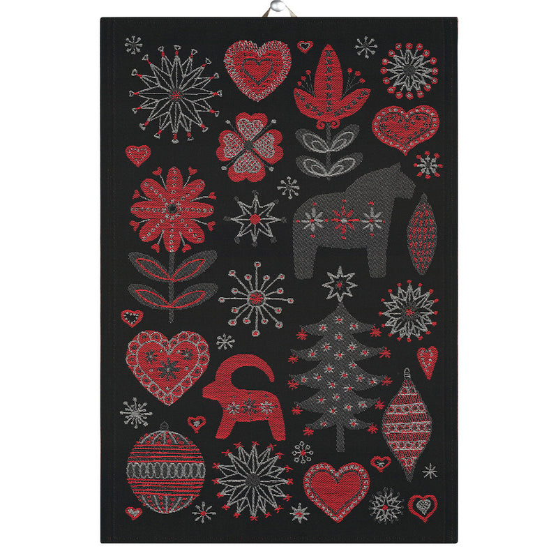 Ekelund Julnatt (Christmas Night) Tea Towel available at American Swedish Institute.
