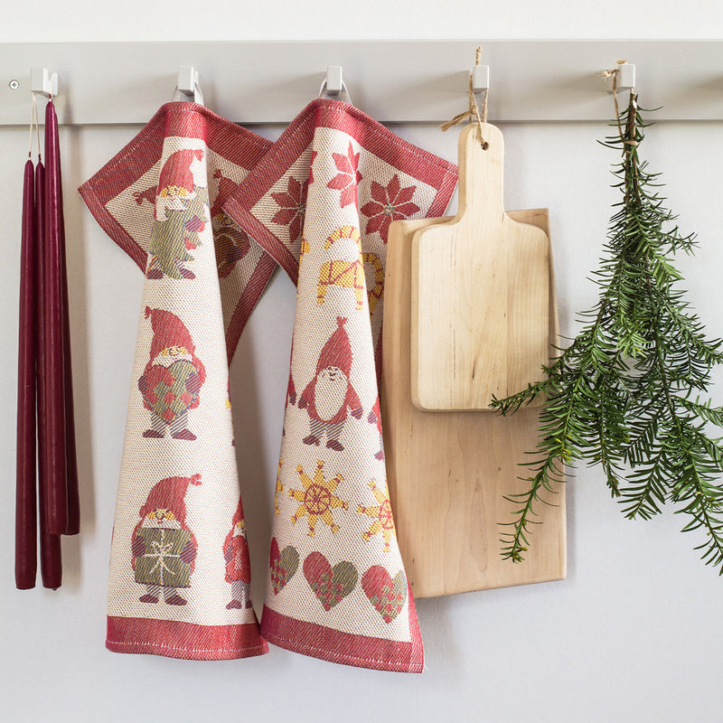 Ekelund Tomtemys (Elf House) Tea Towel available at American Swedish Institute.
