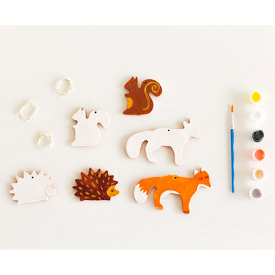 Woodland Animals Ceramic Ornament Kit available at American Swedish Institute.