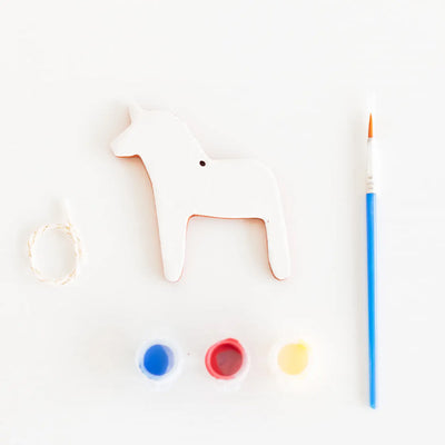Dala Horse Ornament Ceramic Kit available at American Swedish Institute.