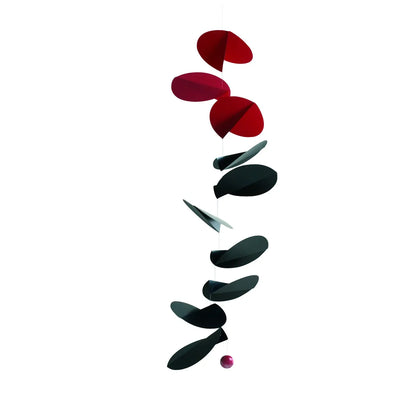 Black Red Turning Leaves Mobile available at American Swedish Institute.