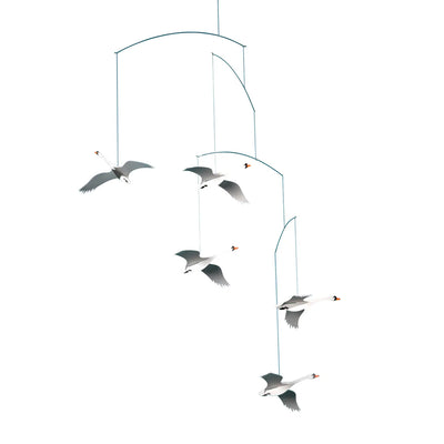 Flensted Mobiles Scandinavian Swans Mobile available at American Swedish Institute.