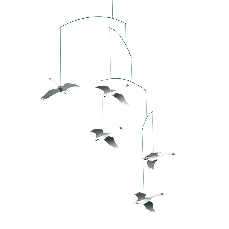 Flensted Mobiles Scandinavian Swans Mobile available at American Swedish Institute.
