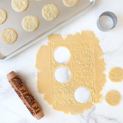 Woodland Cottage Embossing Rolling Pin available at American Swedish Institute.