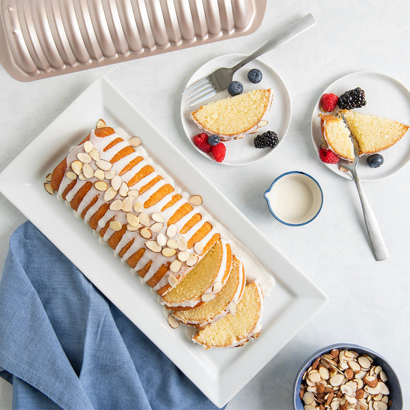 Nordic Ware Cinnamon Bread & Almond Loaf Pan available at American Swedish Institute.