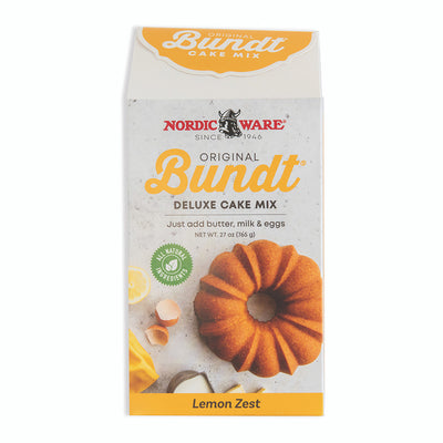 Nordic Ware Lemon Zest Bundt Cake Mix available at American Swedish Institute.