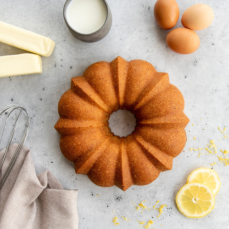 Nordic Ware Lemon Zest Bundt Cake Mix available at American Swedish Institute.