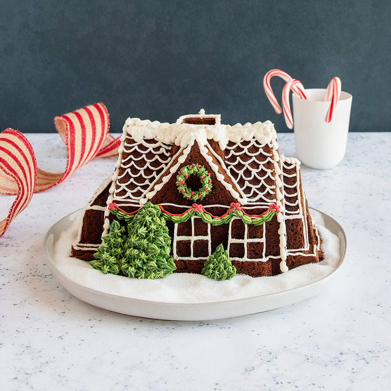 Nordic Ware Gingerbread House Bundt Pan available at American Swedish Institute.