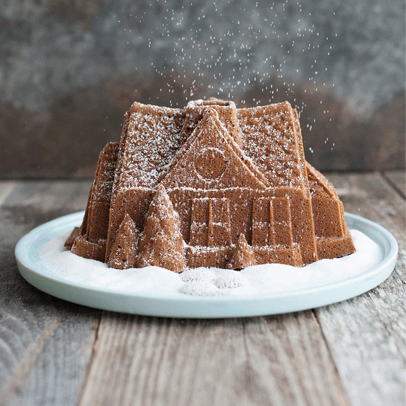 Nordic Ware Gingerbread House Bundt Pan available at American Swedish Institute.