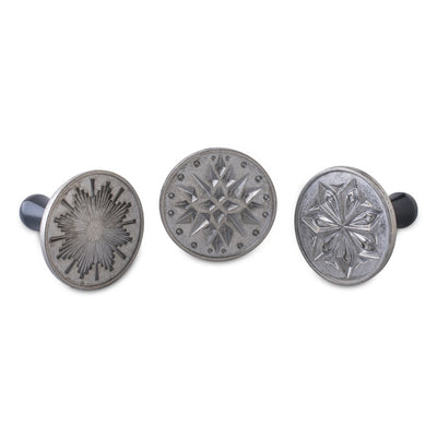 Nordic Ware Starry Night Cast Cookie Stamp Set available At American Swedish Institute.