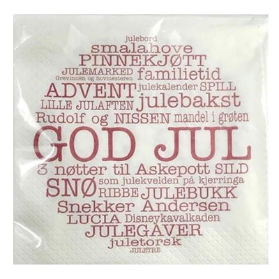 God Jul Lunch Napkins available at American Swedish Institute.