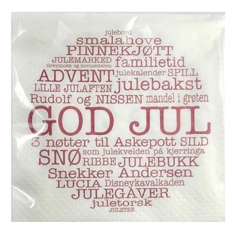 God Jul Lunch Napkins available at American Swedish Institute.