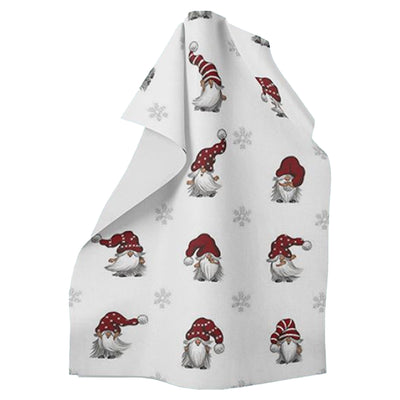 White Tomtar & Snowflake Tea Towel available at American Swedish Institute.
