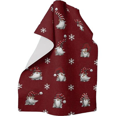 Red Tomtar & Snowflakes Tea Towel available at American Swedish Institute.