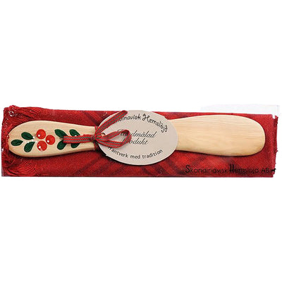 Lingonberry Towel & Spreader Set available at American Swedish Institute.