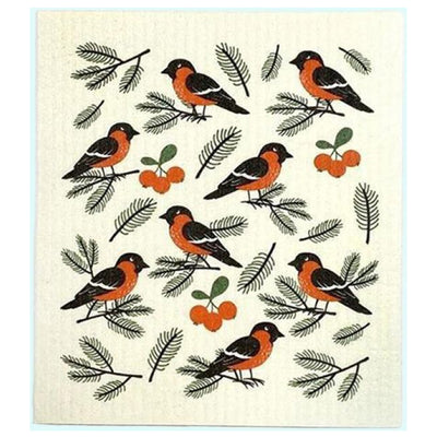 Bullfinch Dishcloth available at American Swedish Institute.
