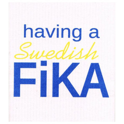 Having a Swedish Fika Dishcloth available at American Swedish Institute.