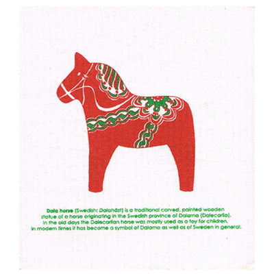 Dala Horse Story Dishcloth available at American Swedish Institute.