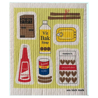 Cacao & Ketchup Dishcloth available at American Swedish Institute.