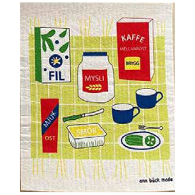 Swedish Breakfast Dishcloth available at American Swedish Institute.